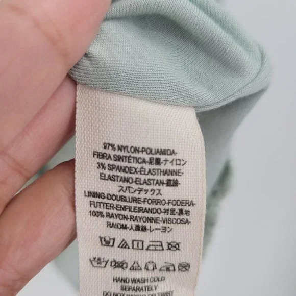 Free People Mint Full Lace Mini Dress - Picture 7 of 8